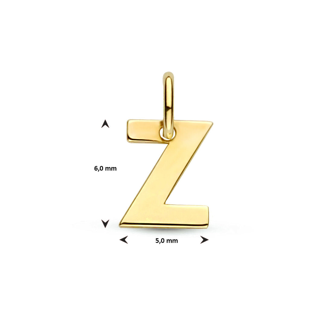 14k Geelgouden Letter Hanger – Persoonlijk Sieraad