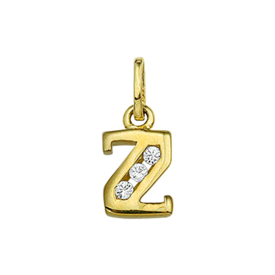925 zilveren hanger letter met zirkonia – initialen collier