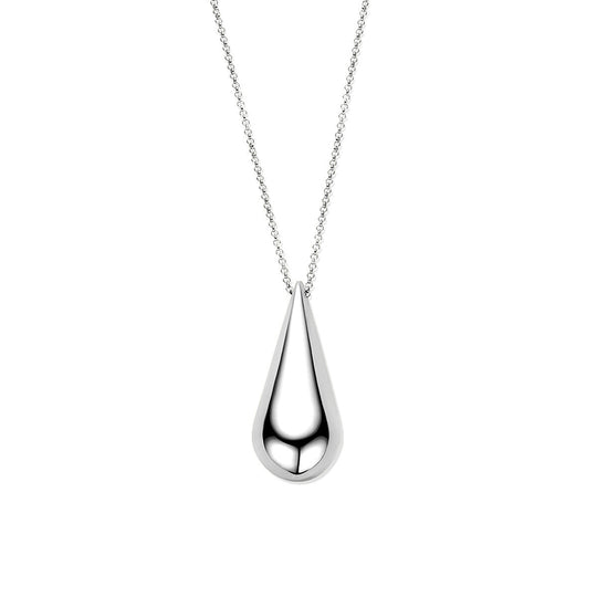 Zilveren Ketting met Druppel – 42+5 cm – Gerhodineerd 925