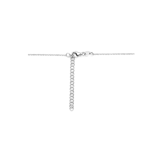 Zilveren Ketting met Love Hanger – 41+5 cm – Gerhodineerd 925