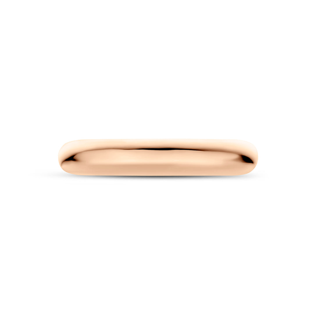 14k Gouden Ring – 4mm Breedte, Verkrijgbaar in Geel-, Rosé- en Witgoud