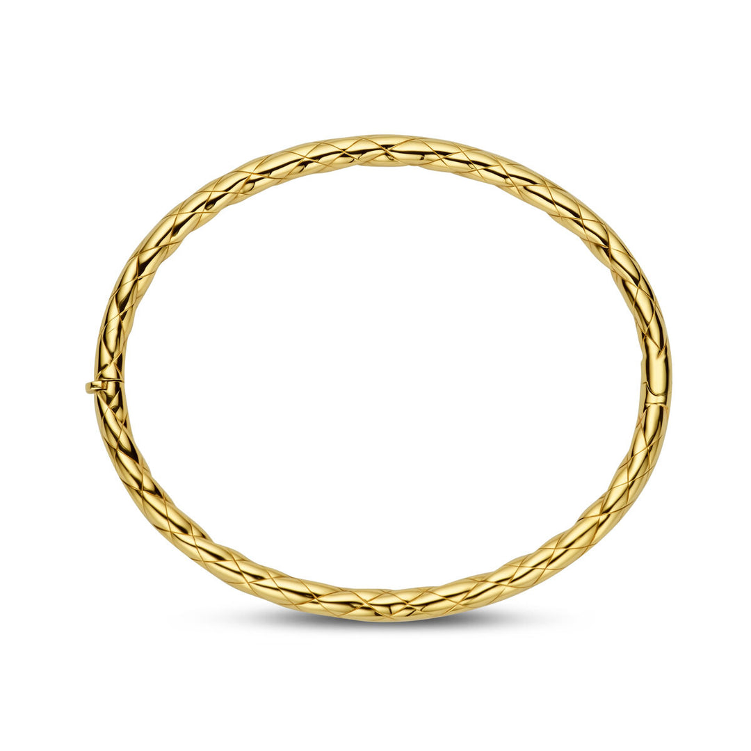 14K Geelgouden Bangle Armband – Luxe en Tijdloze Gouden Armband