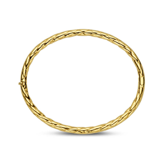 14K Geelgouden Bangle Armband – Luxe en Tijdloze Gouden Armband