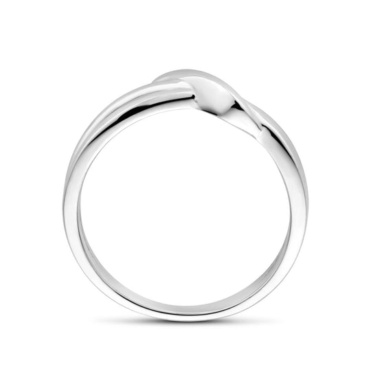Stijlvolle Gerhodineerde 925 Zilveren Ring - 5 mm Breed