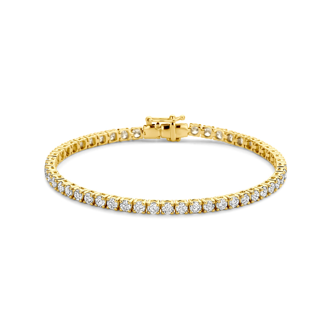 14K Geelgouden Tennisarmband met Lab Grown Diamanten (5.00 ct)