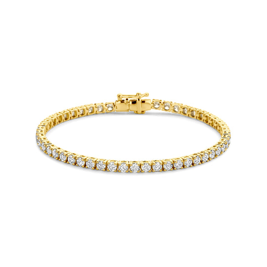 14K Geelgouden Tennisarmband met Lab Grown Diamanten (5.00 ct)