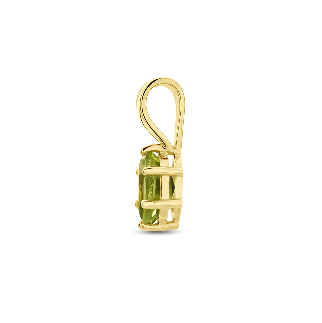 14K Geelgouden Hanger met Augustus Geboortesteen – 13x4,5mm