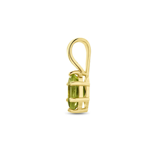 14K Geelgouden Hanger met Augustus Geboortesteen – 13x4,5mm