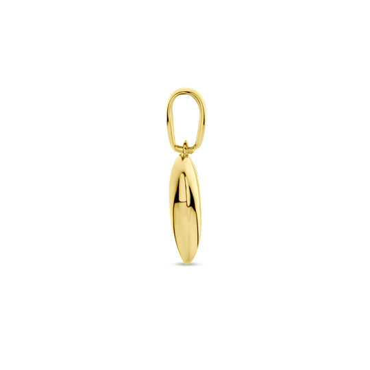 14k Geelgouden Hanger met Hartje – Een Tijdloos Symbool van Liefde en Verbondenheid