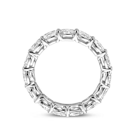 Luxe 14K Witgouden Ring met Lab Grown Diamant – 3.5 mm Breed, Totale Diamantgewicht 2.24 - 2.56 ct