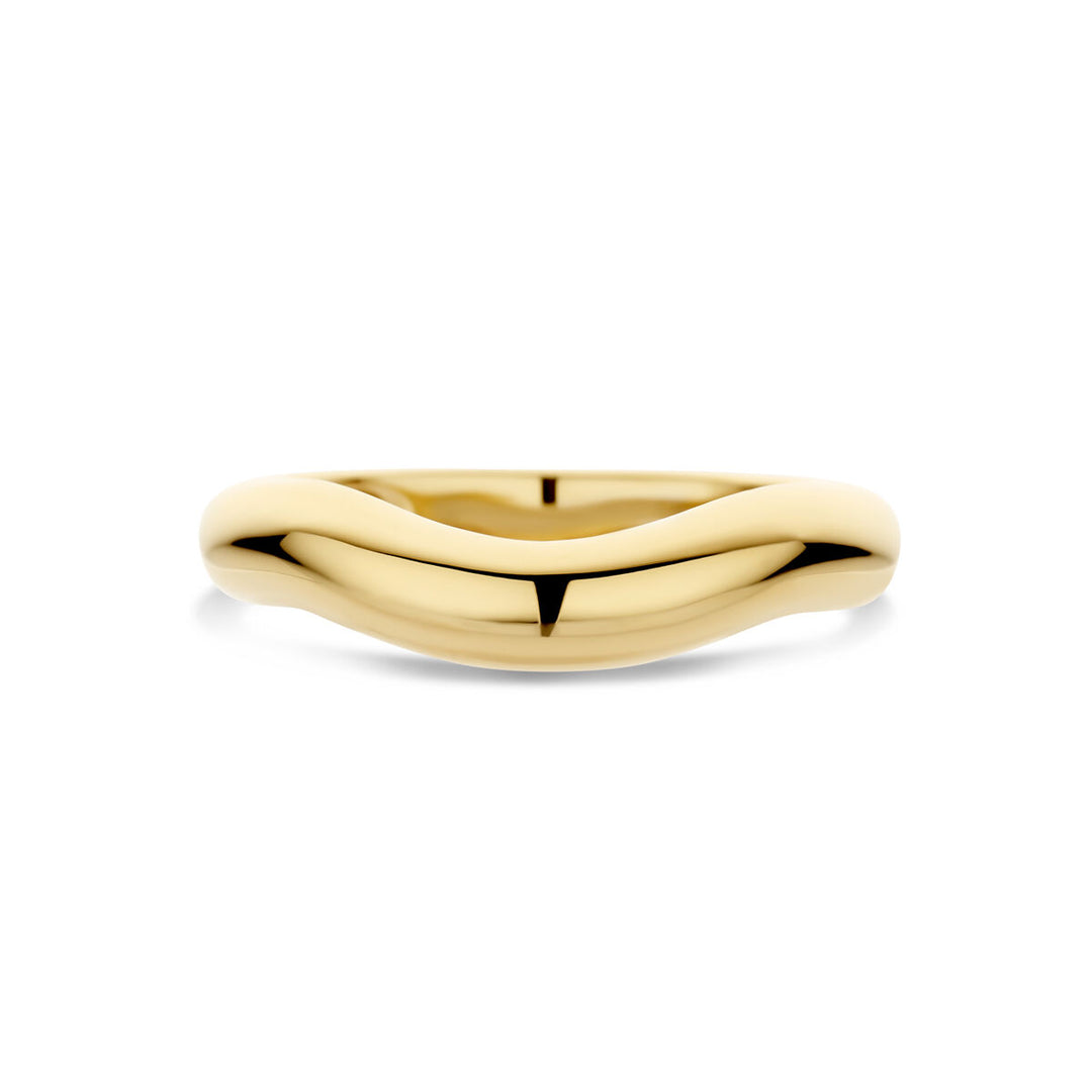 Verfijnde 14k Geelgouden Ring met 4,5mm Breedte