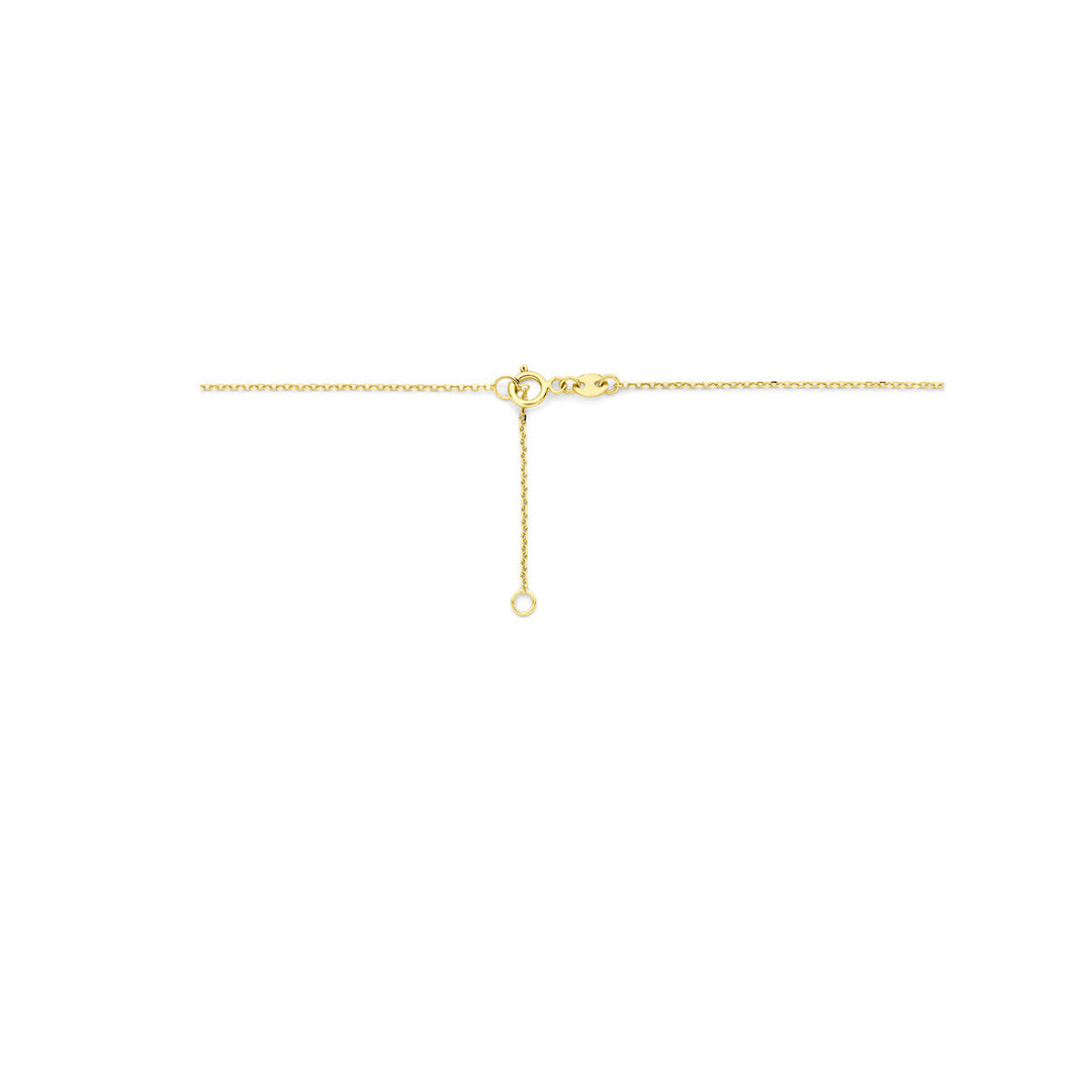 Stijlvol 14k Geelgouden Collier met Bolletjes en Zoetwaterparels