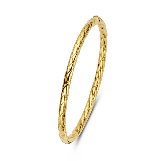 14K Geelgouden Bangle Armband – Luxe en Tijdloze Gouden Armband