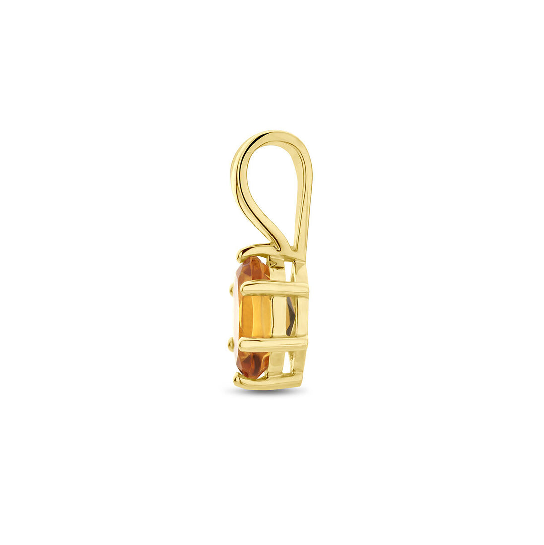 14K Geelgouden Hanger met November Geboortesteen – 13x4,5mm
