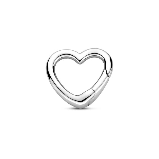 Connector Hart 14mm – Gerhodineerd 925 Zilver