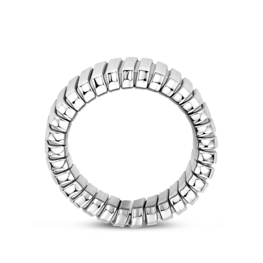 Gerhodineerde 925 Zilveren Ring - 13 mm Breed