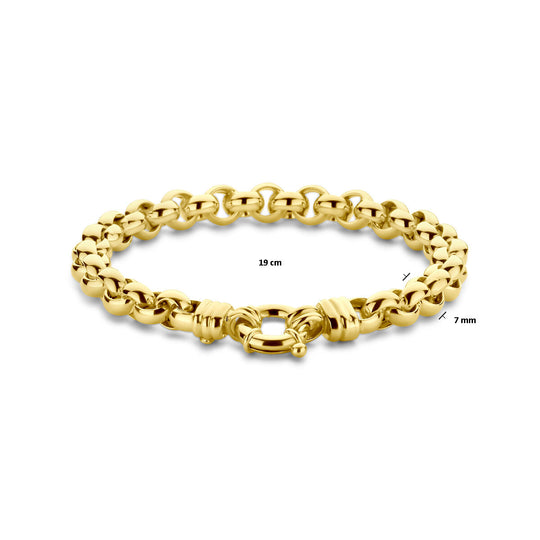 14k Geelgouden Armband met Jasseron Schakel – Luxe en Comfort