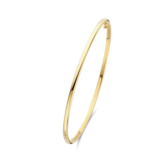 14K Geelgouden Bangle Armband - Elegante Smalle Gouden Armband