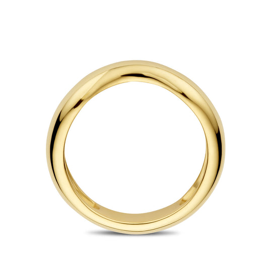 Verfijnde 14k Geelgouden Ring met 4,5mm Breedte