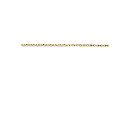 14K Geelgouden Collier met Koffieboon Schakels van 4,2 mm – Elegant en Uniek