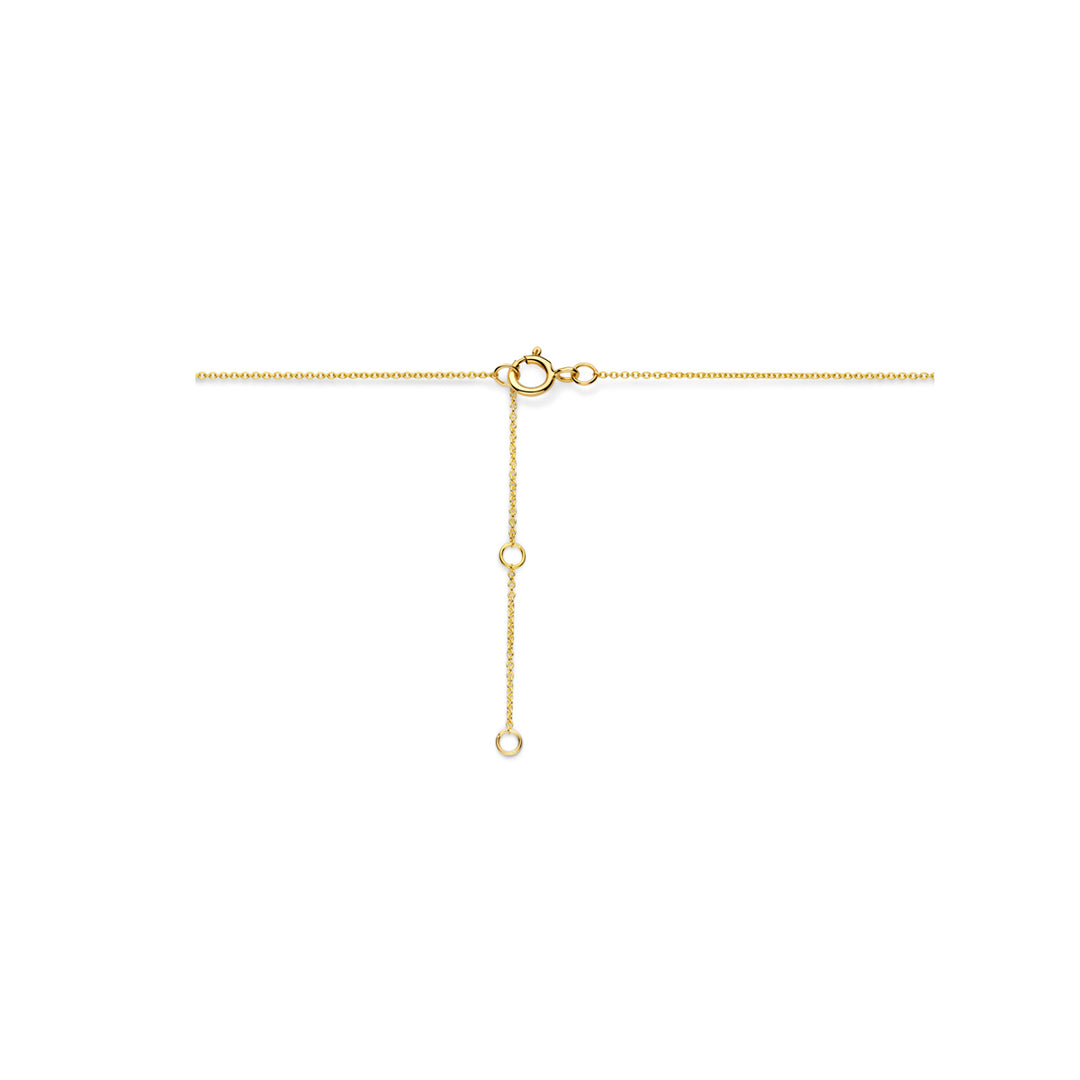 14k Geelgouden Collier met Lab Grown Diamant – Totaal Diamantgewicht 0.49ct