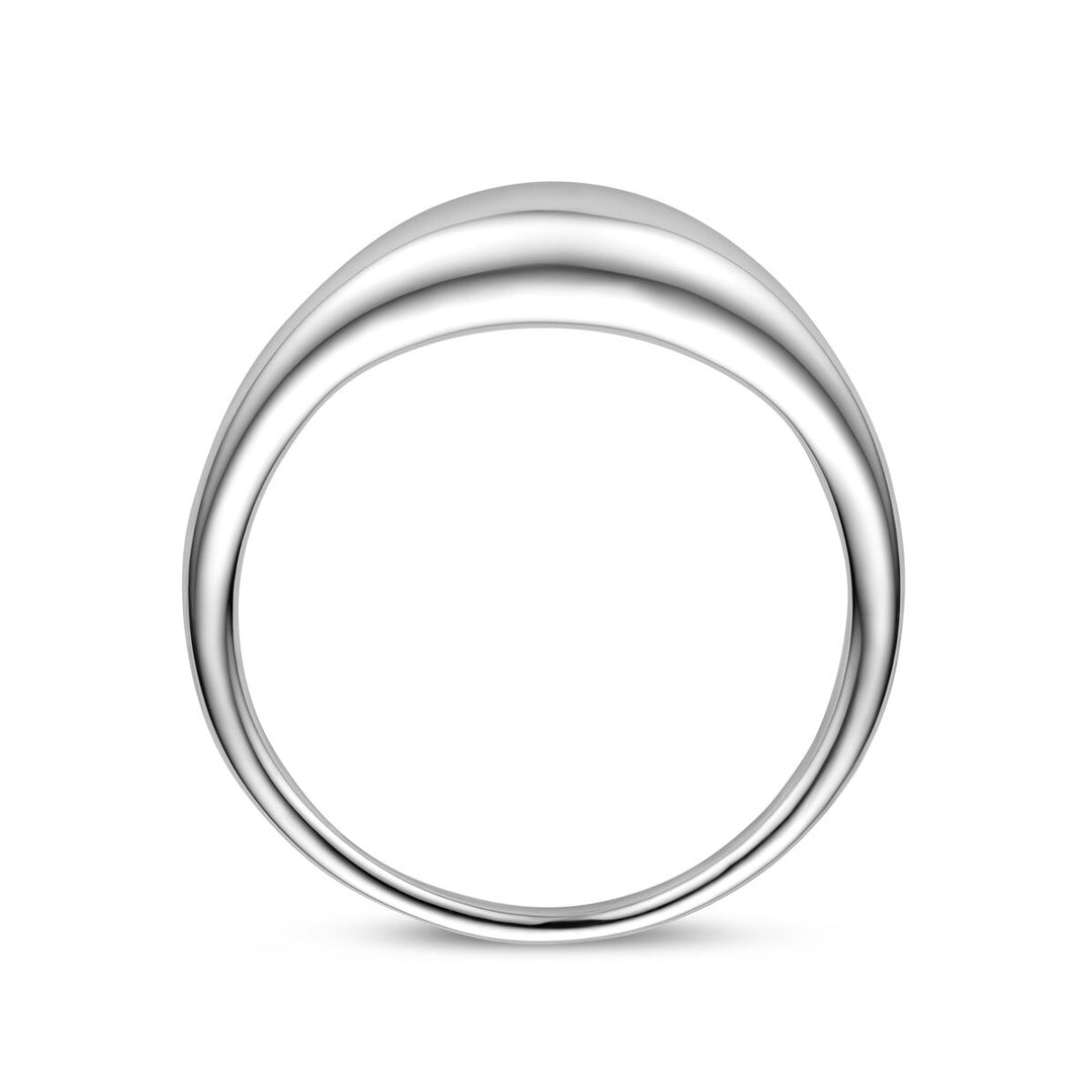 Gerhodineerde 925 Zilveren Ring - 4 mm Breed
