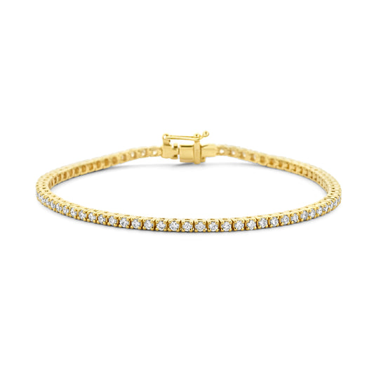 14K Geelgouden Tennisarmband met Lab Grown Diamanten (2.00 ct)