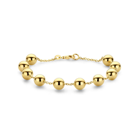 14K Geelgouden Armband met Bolletjes – Fijne Gouden Armband van 1,7 mm