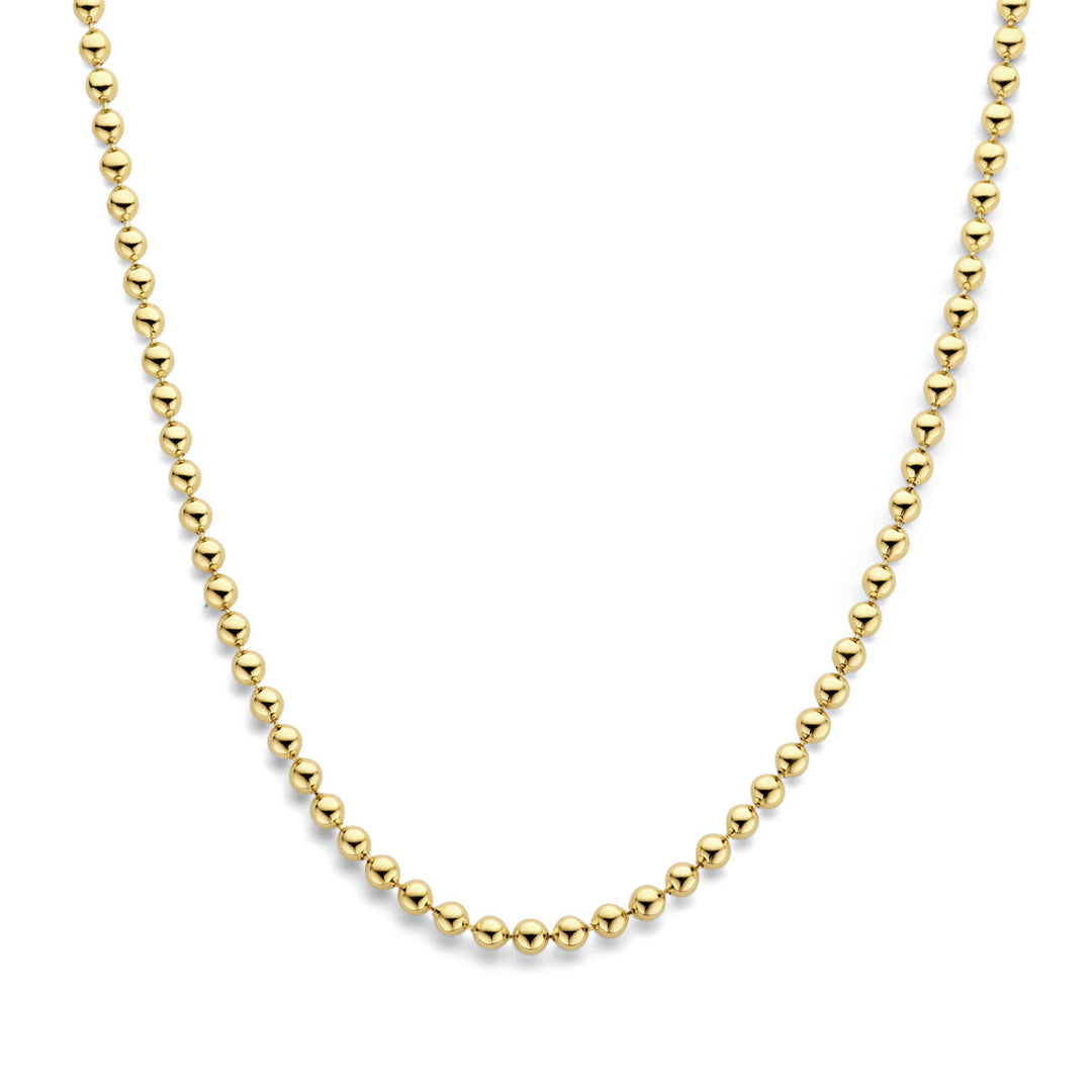 14K Geelgouden Collier met Bolletjes van 6 mm – Subtiel en Chic