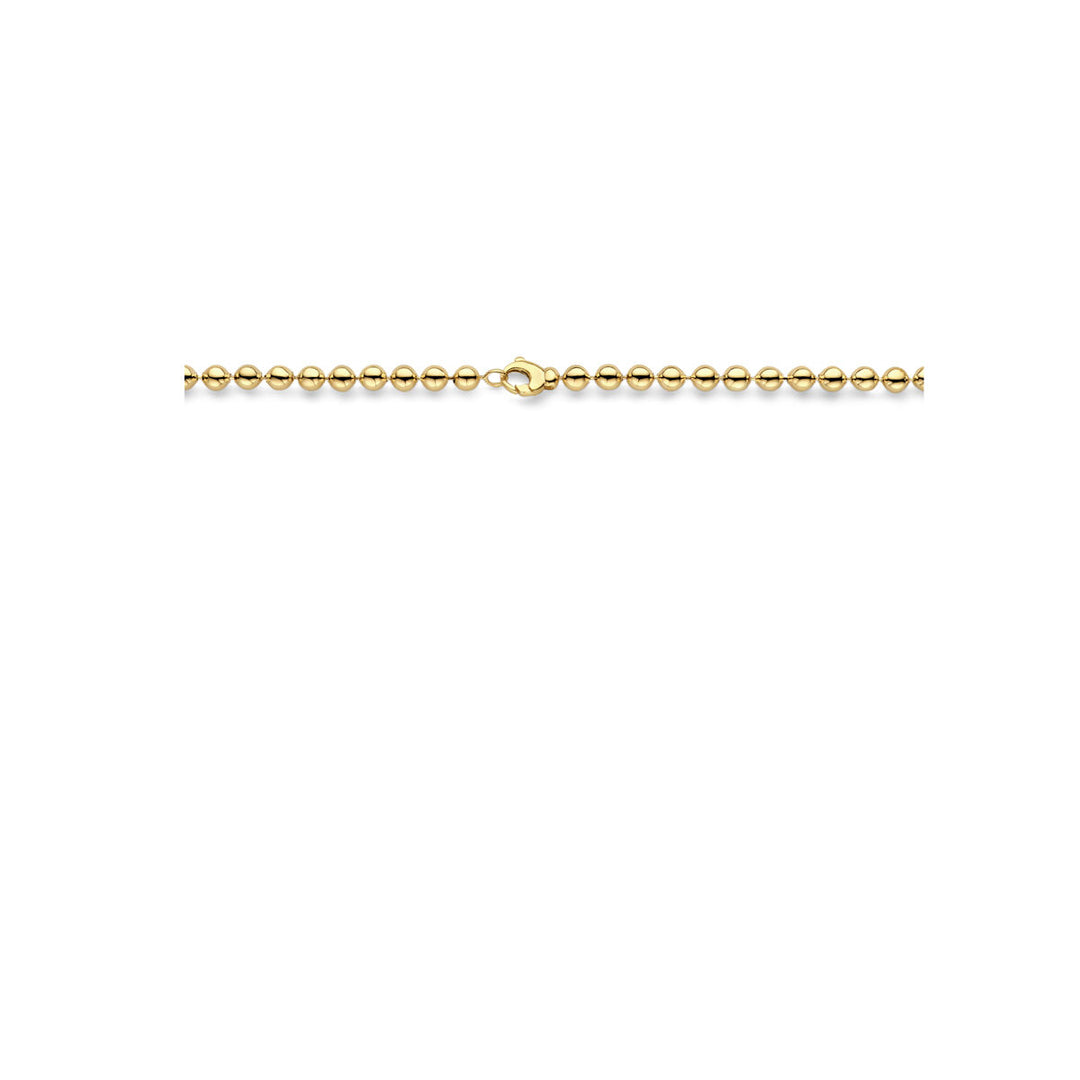 14K Geelgouden Collier met Bolletjes van 6 mm – Subtiel en Chic