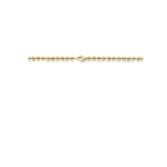 14K Geelgouden Collier met Bolletjes van 6 mm – Subtiel en Chic