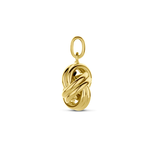 14K Geelgouden Hanger in Knoopvorm – Elegant en Symbolisch