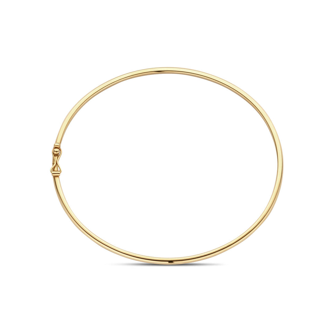 14K Geelgouden Bangle Armband - Elegante Smalle Gouden Armband
