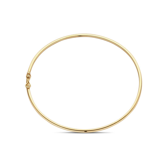 14K Geelgouden Bangle Armband - Elegante Smalle Gouden Armband