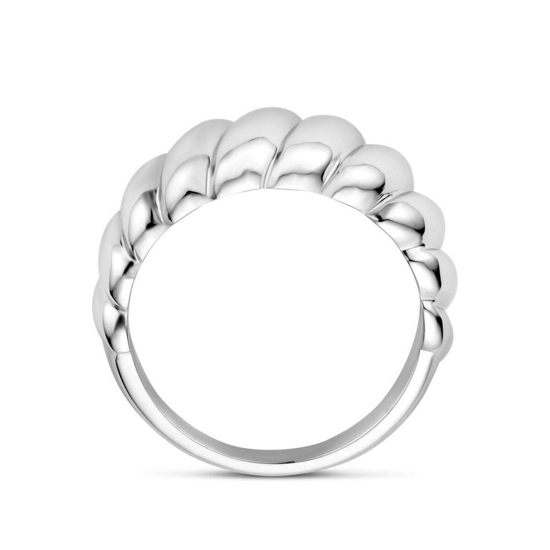 Gerhodineerde 925 Zilveren Ring - 10 mm Breed