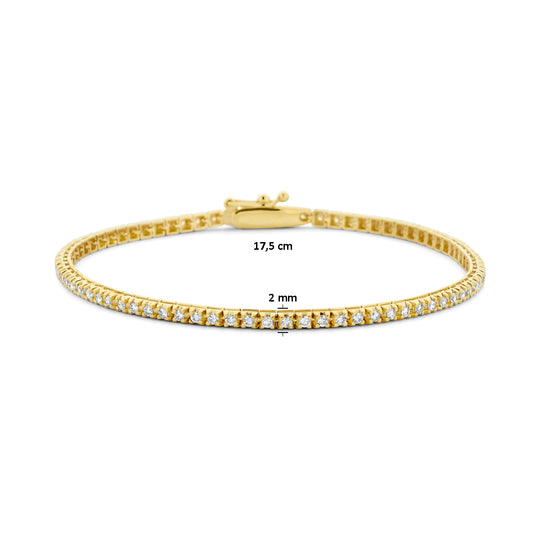 14K Geel- of  Witgouden Tennisarmband met Lab Grown Diamanten (1.00 ct)
