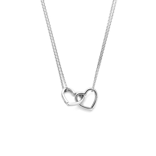 Forever Connected Collier – Gerhodineerd 925 Zilver – 40+5cm