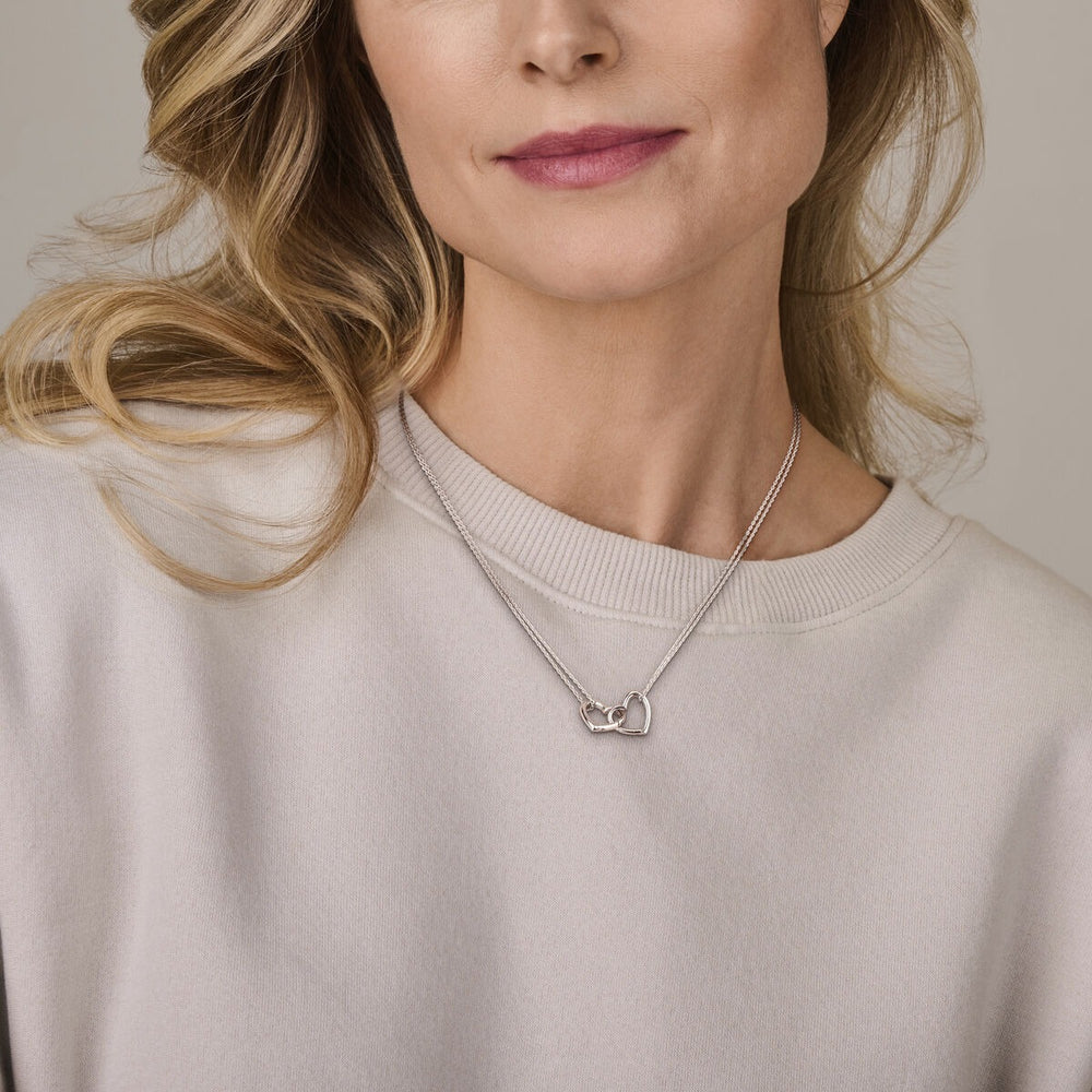 Forever Connected Collier – Gerhodineerd 925 Zilver – 40+5cm