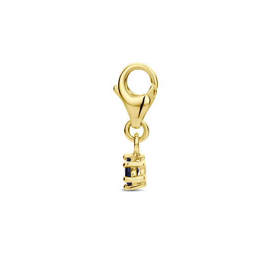 14K Geelgouden Slotbedel met September Geboortesteen – 15,5mm