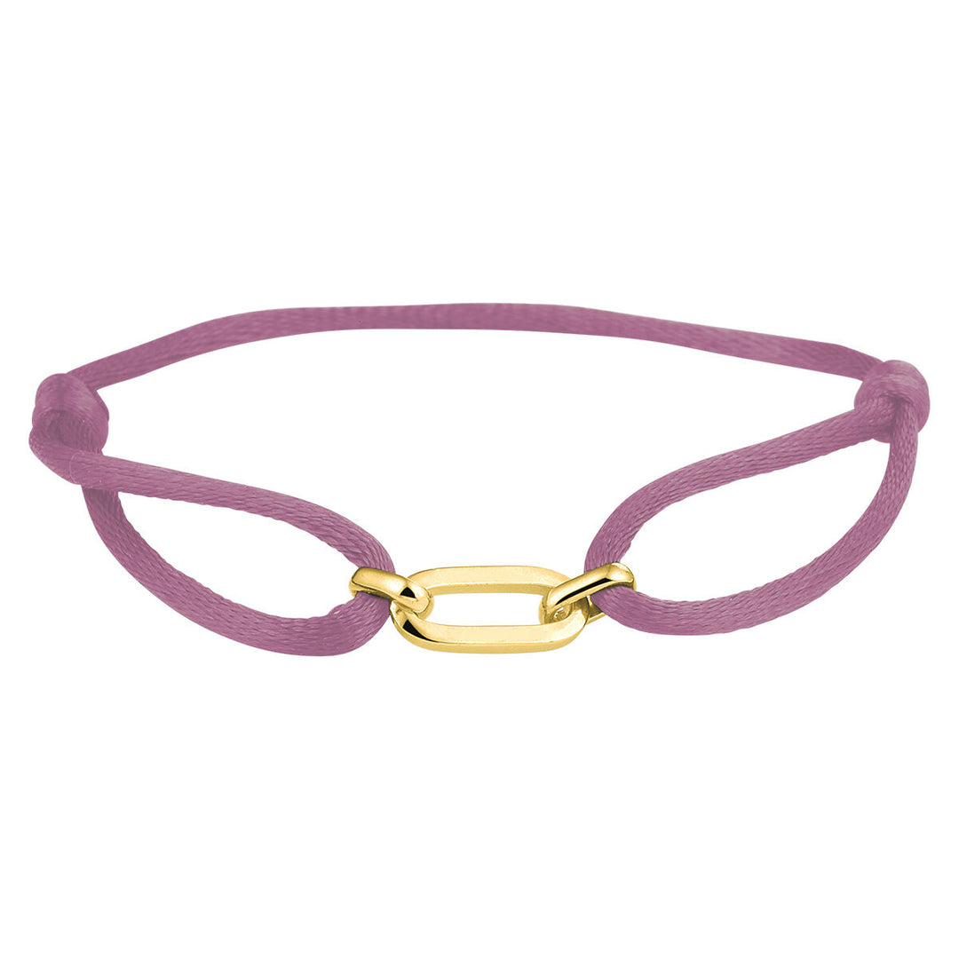 Satijnen Armband Verstelbaar 13–26 cm met Element 20x6 mm