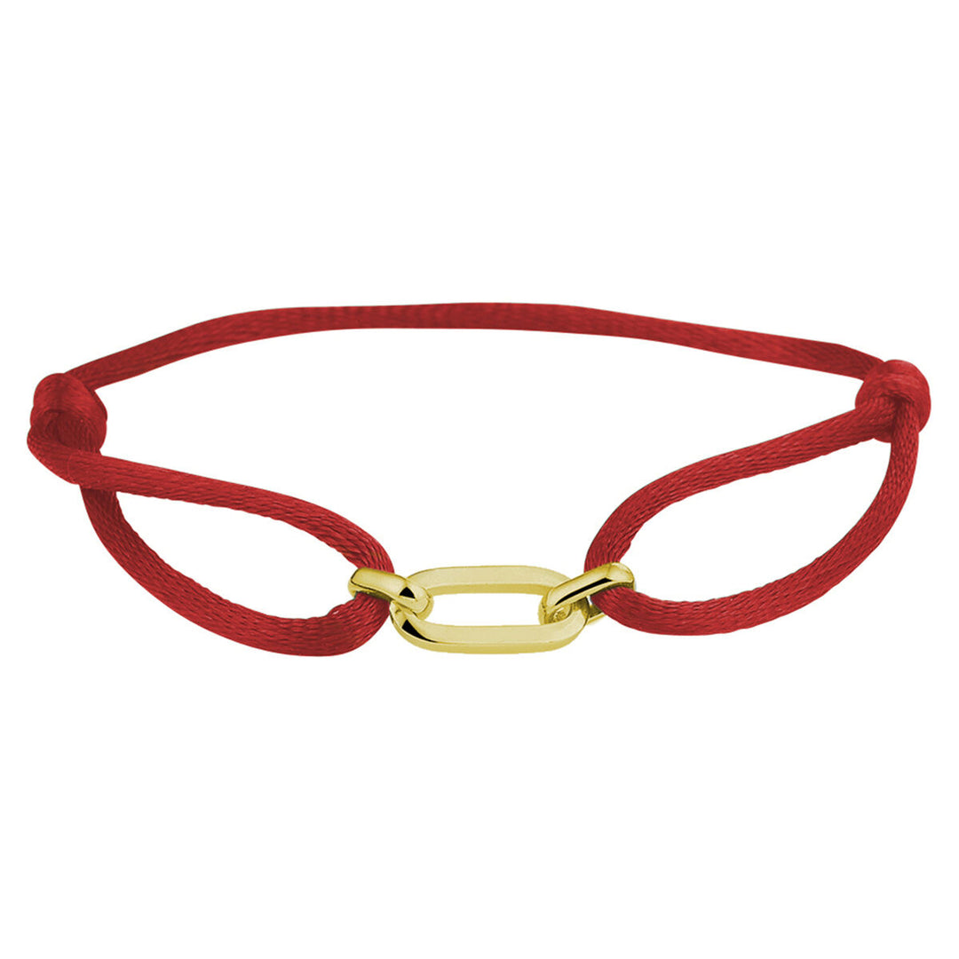 Satijnen Armband Verstelbaar 13–26 cm met Element 20x6 mm