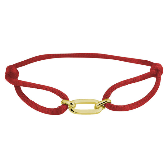 Satijnen Armband Verstelbaar 13–26 cm met Element 20x6 mm
