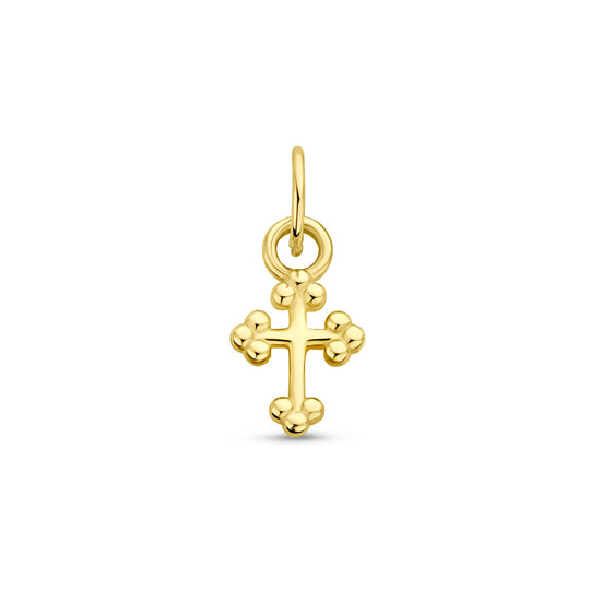 14k Geelgouden Kruishanger 12 mm – Gouden Hanger