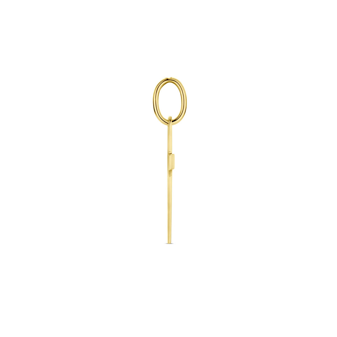 14k Geelgouden Kruishanger 22x11 mm – Gouden Hanger