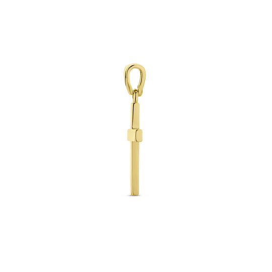 14k Geelgouden Kruishanger 18x12 mm – Gouden Hanger