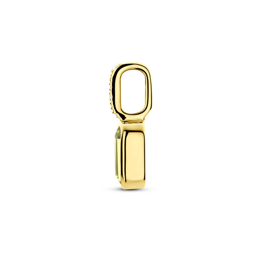 14k Geelgouden Hanger met Peridoot en Diamant 0.012ct (Augustus)