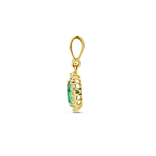 14K Geelgouden Hanger met Mei Geboortesteen Zirkonia – 16mm