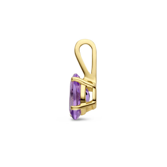14k Gouden Hanger Geboortesteen Parel Juni 12,5mm