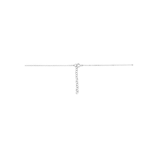 Zilveren Y-Ketting met Zirkonia – 41+4 cm – Gerhodineerd 925