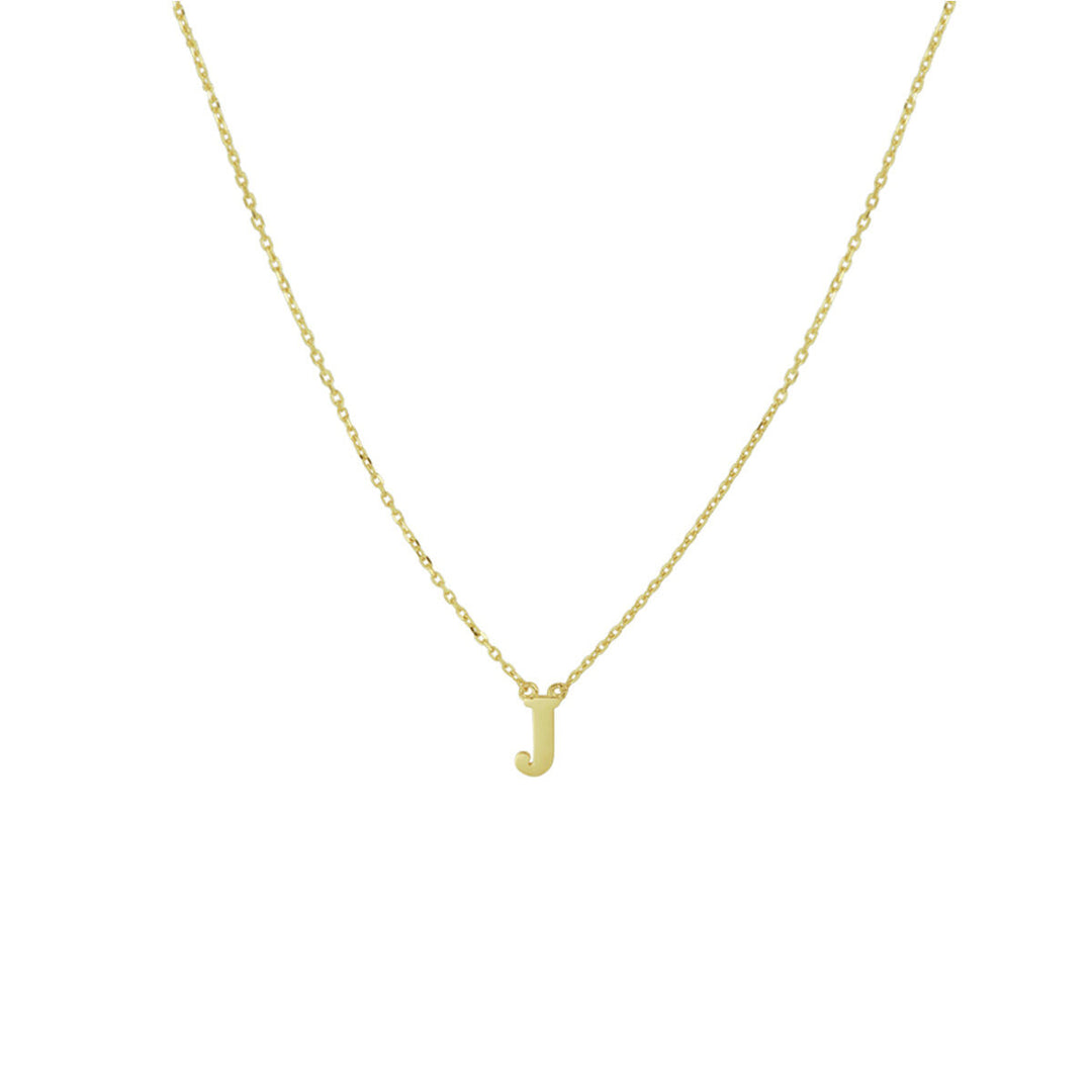 14k Gouden Letter Collier – Anker Schakel 0,8 mm, 40–44 cm Verstelbaar